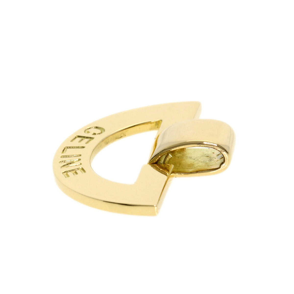 CELINE   Pendant top Logo motif K18 Yellow Gold Ladies