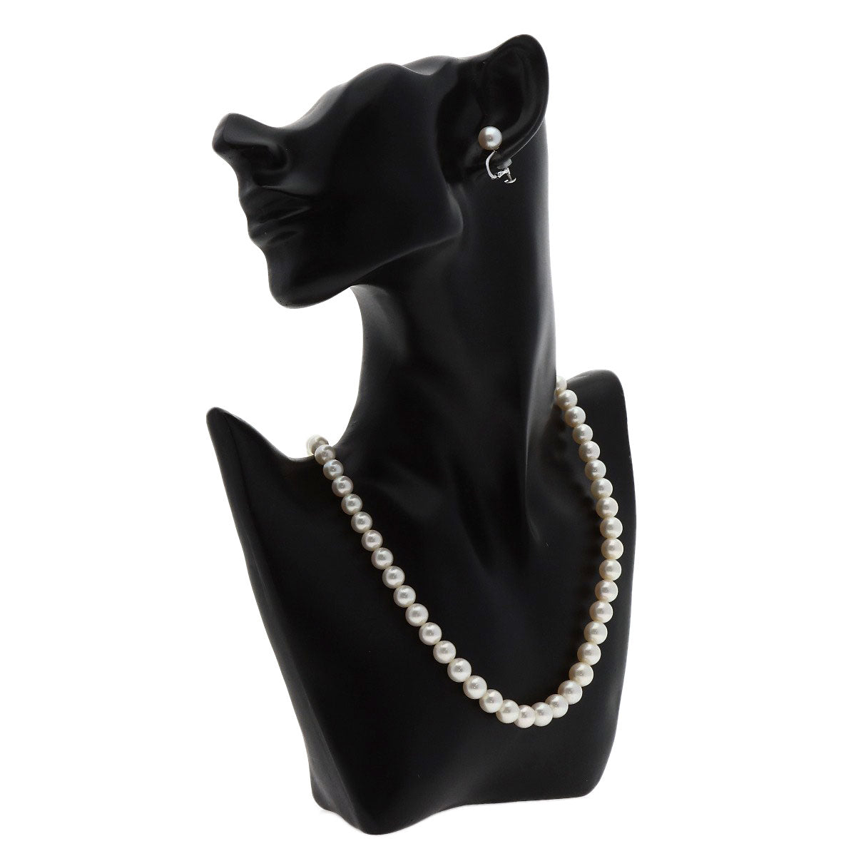 TASAKI Swanglady Ring Earring 3-piece set Necklace Silver Ladies [Used]