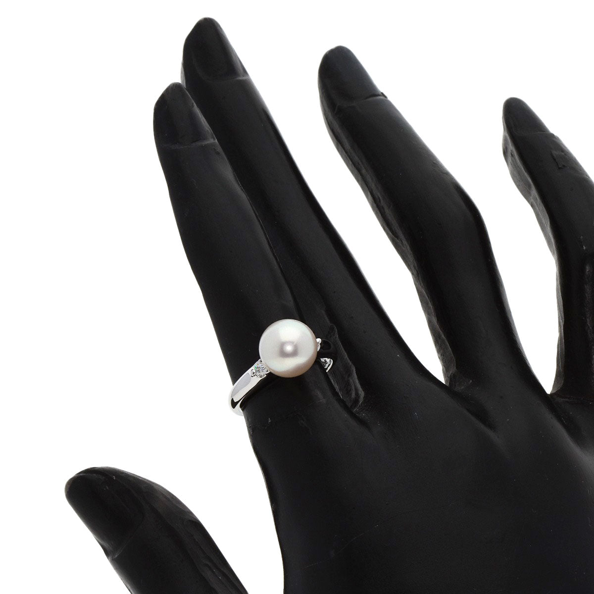 TASAKI Swanglady Ring Earring 3-piece set Necklace Silver Ladies [Used]