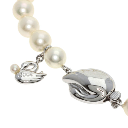 TASAKI Swanglady Ring Earring 3-piece set Necklace Silver Ladies [Used]