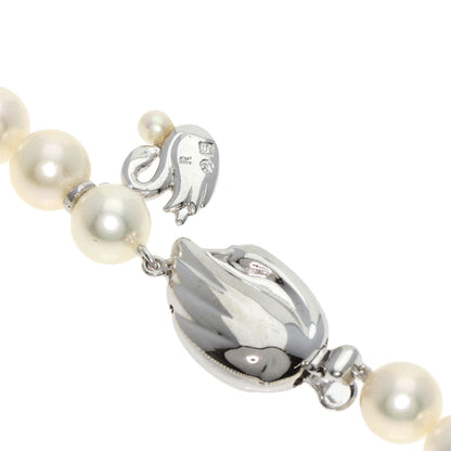 TASAKI Swanglady Ring Earring 3-piece set Necklace Silver Ladies [Used]