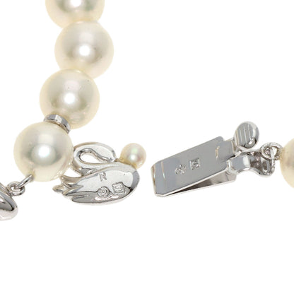 TASAKI Swanglady Ring Earring 3-piece set Necklace Silver Ladies [Used]