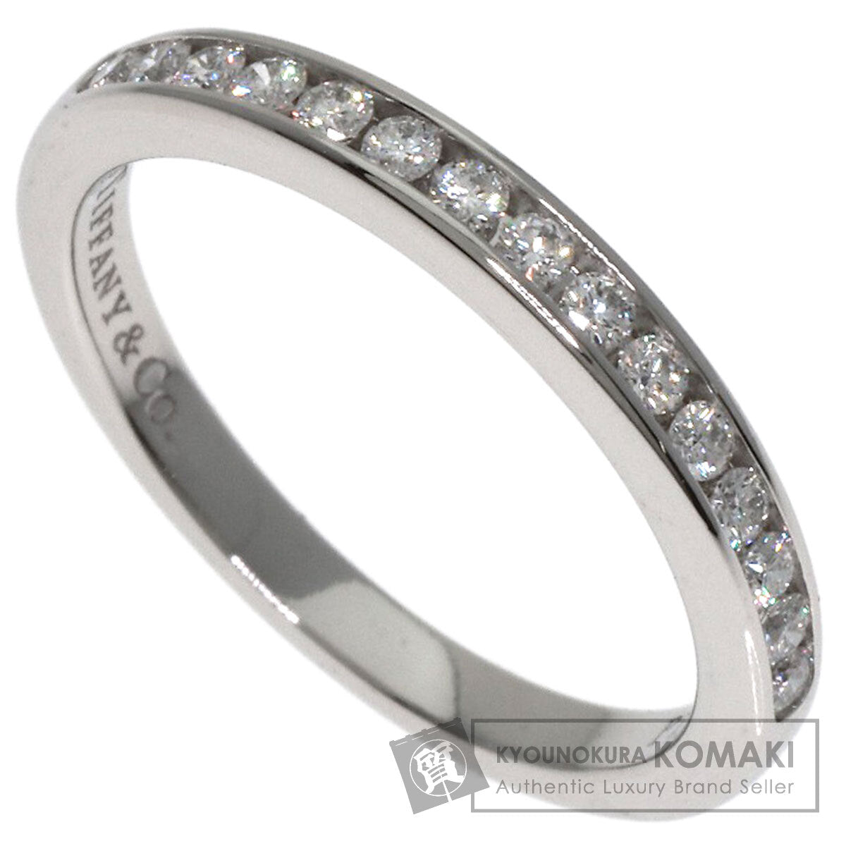 TIFFANY&Co. Half Eternity Diamond Ring Platinum PT950 Ladies [Used]