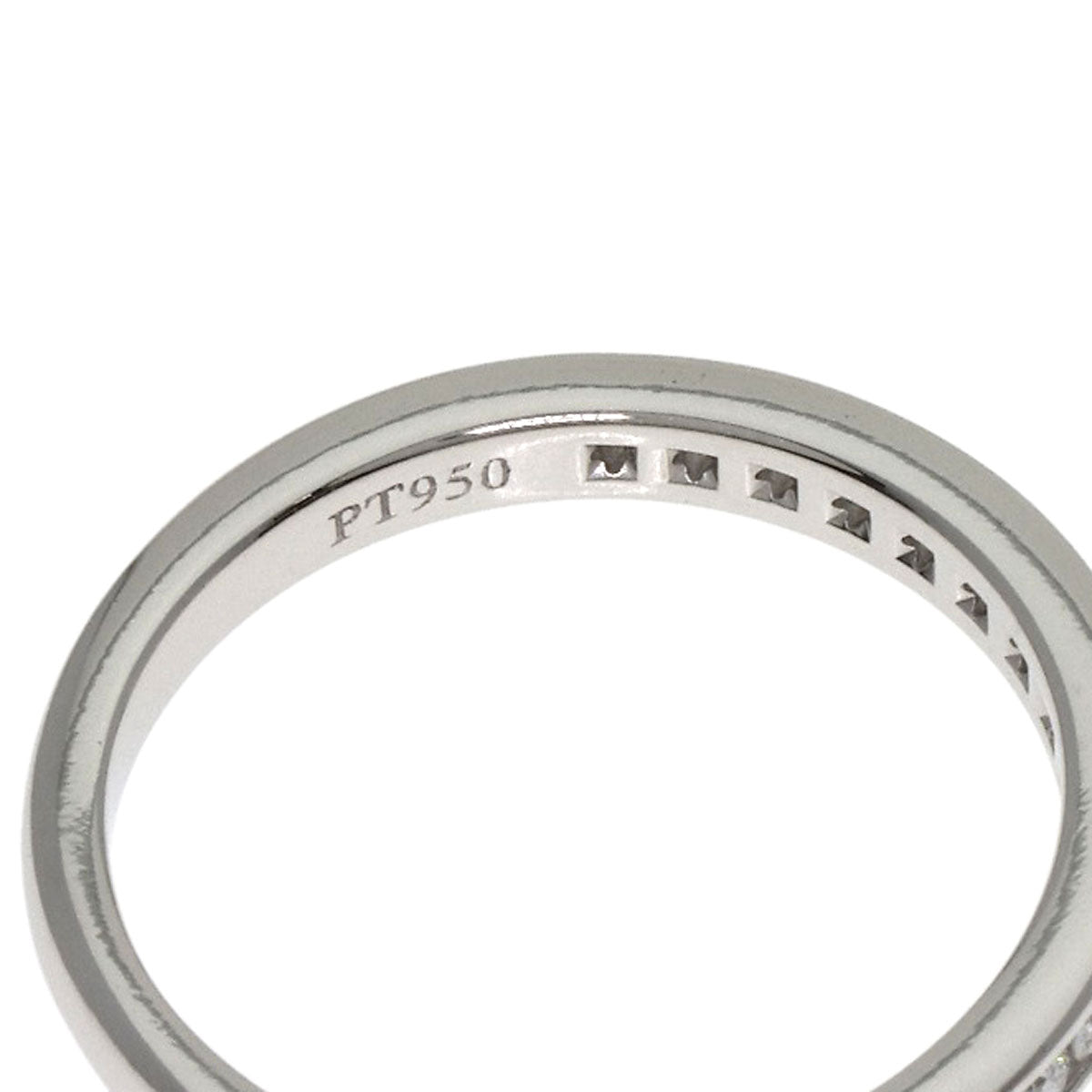 TIFFANY&Co. Half Eternity Diamond Ring Platinum PT950 Ladies [Used]