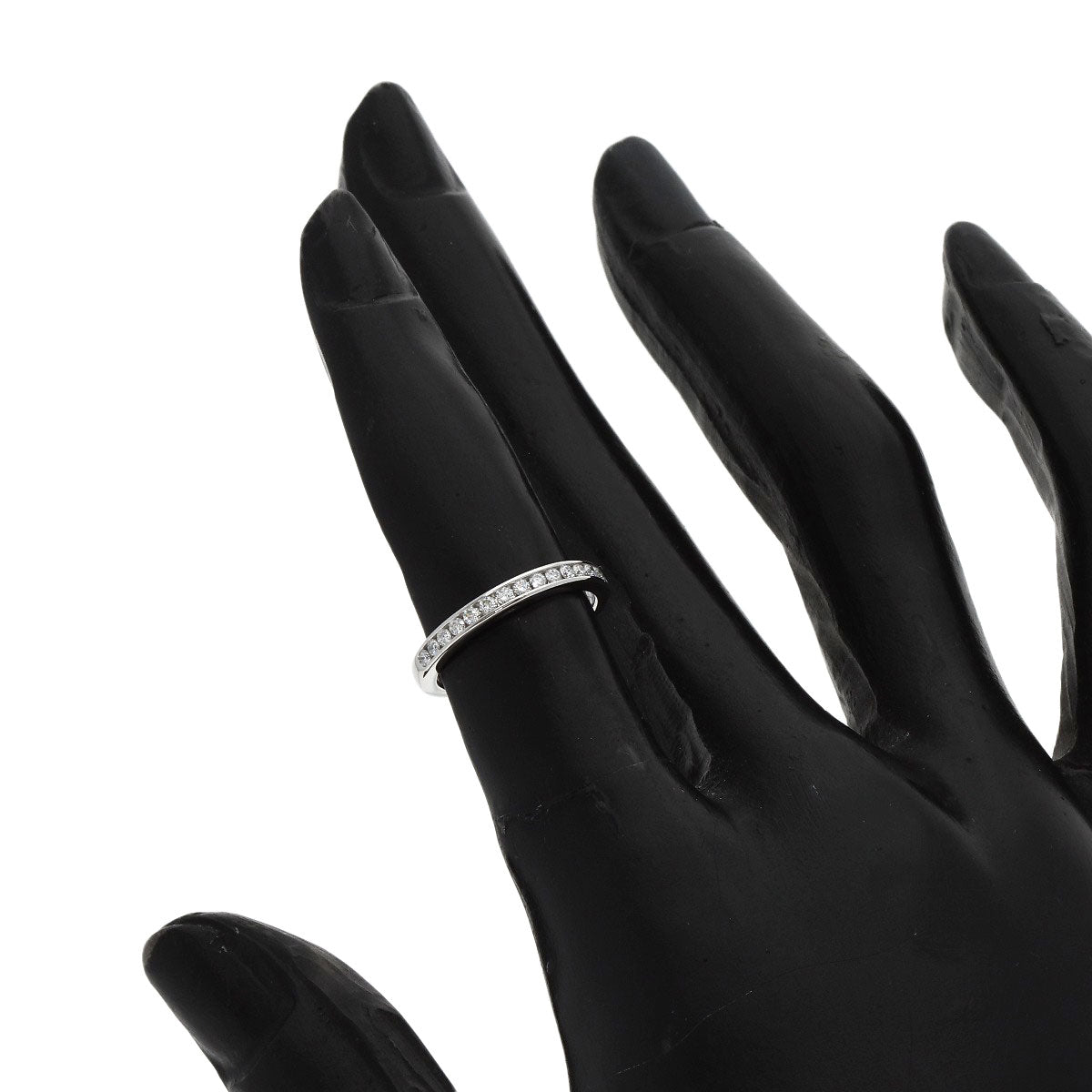 TIFFANY&Co. Half Eternity Diamond Ring Platinum PT950 Ladies [Used]