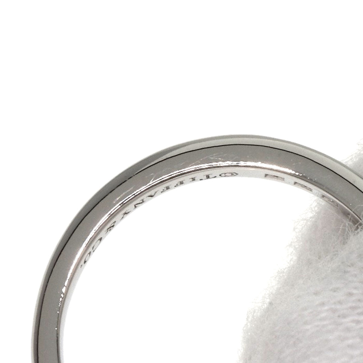 TIFFANY&Co. Half Eternity Diamond Ring Platinum PT950 Ladies [Used]