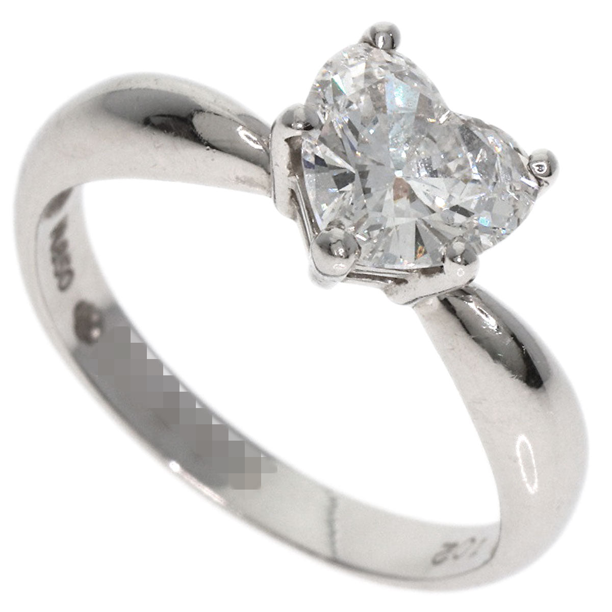 Jewelry Maki Heart Diamond Ring Platinum PT850 4.1g　Ladies