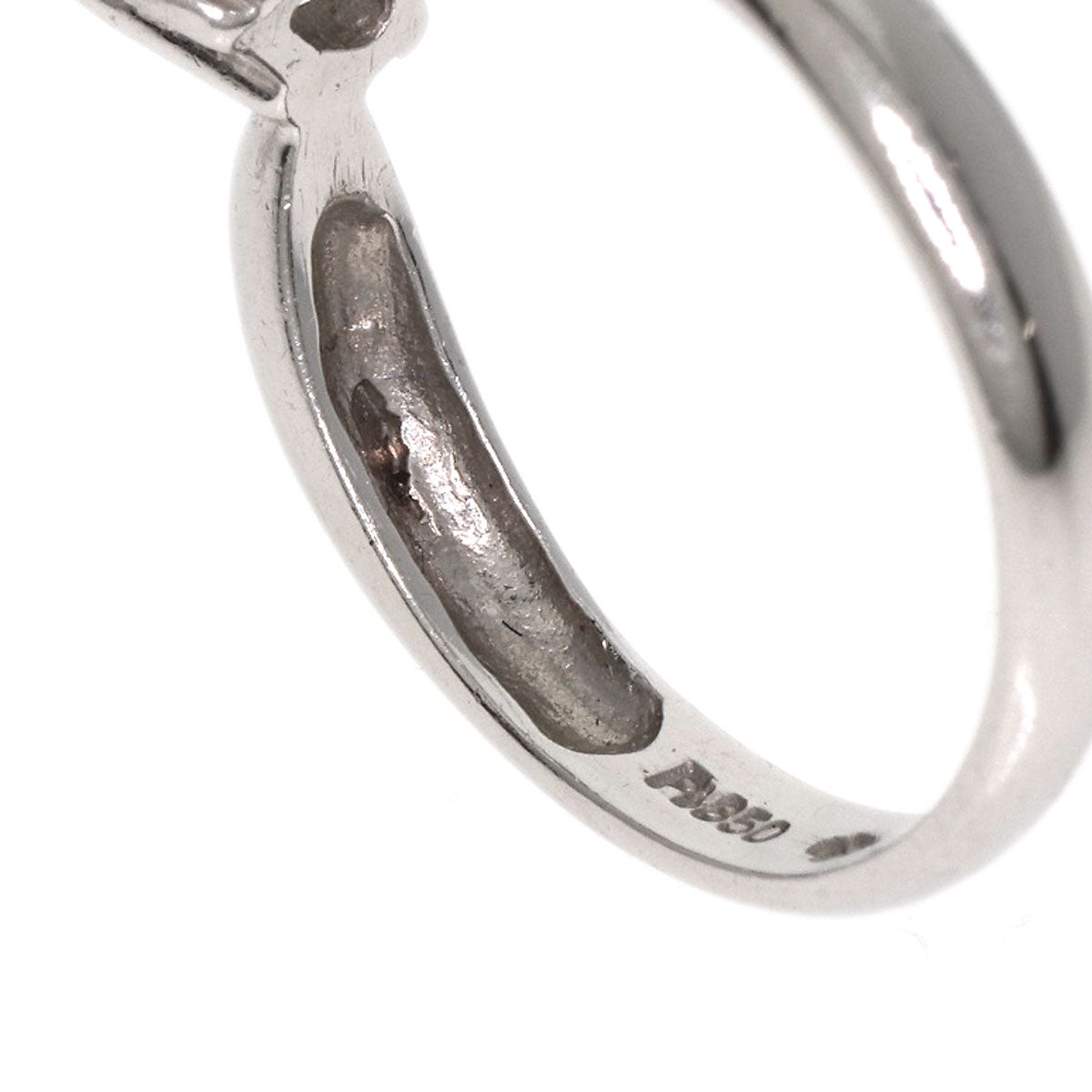 Jewelry Maki Heart Diamond Ring Platinum PT850 4.1g　Ladies