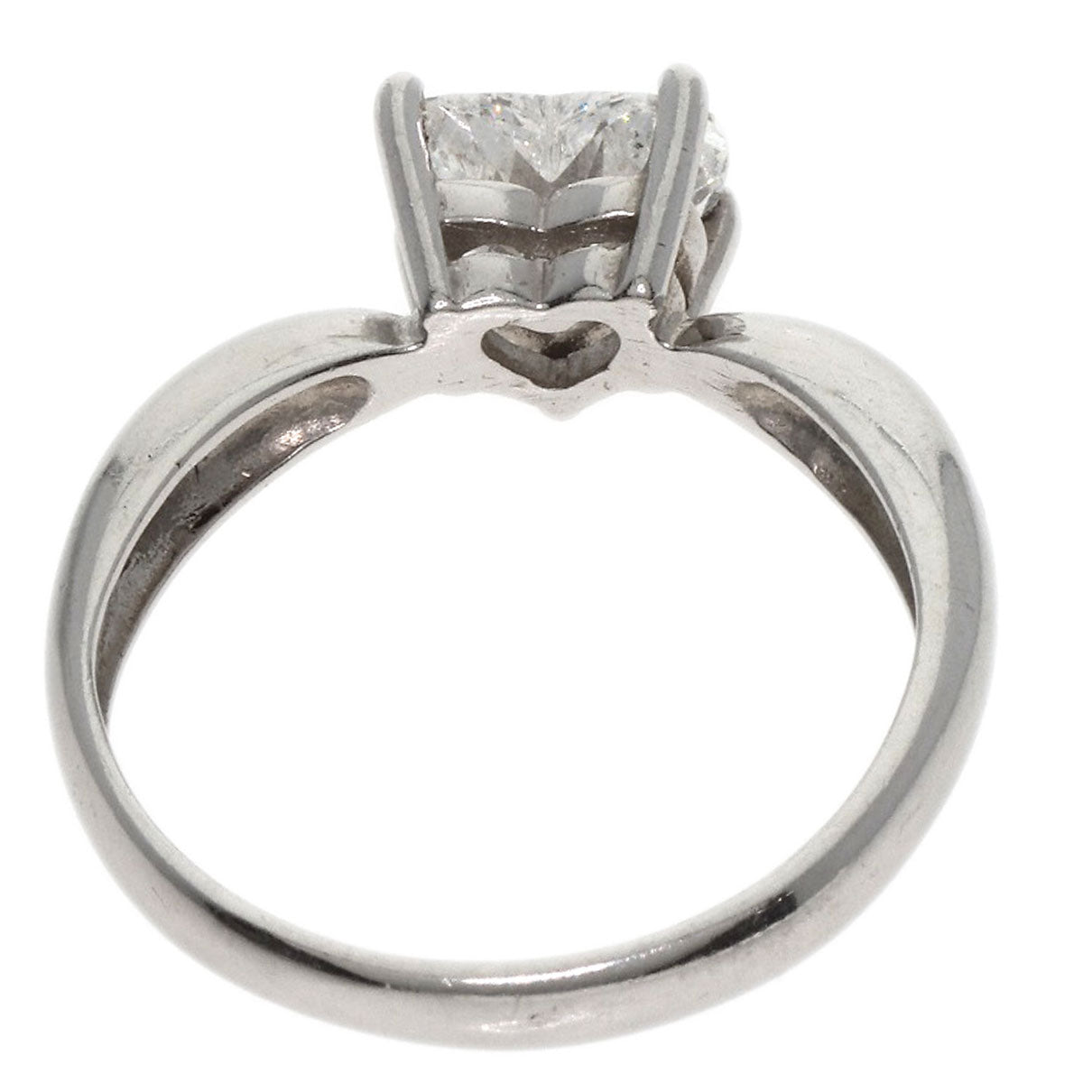 Jewelry Maki Heart Diamond Ring Platinum PT850 4.1g　Ladies