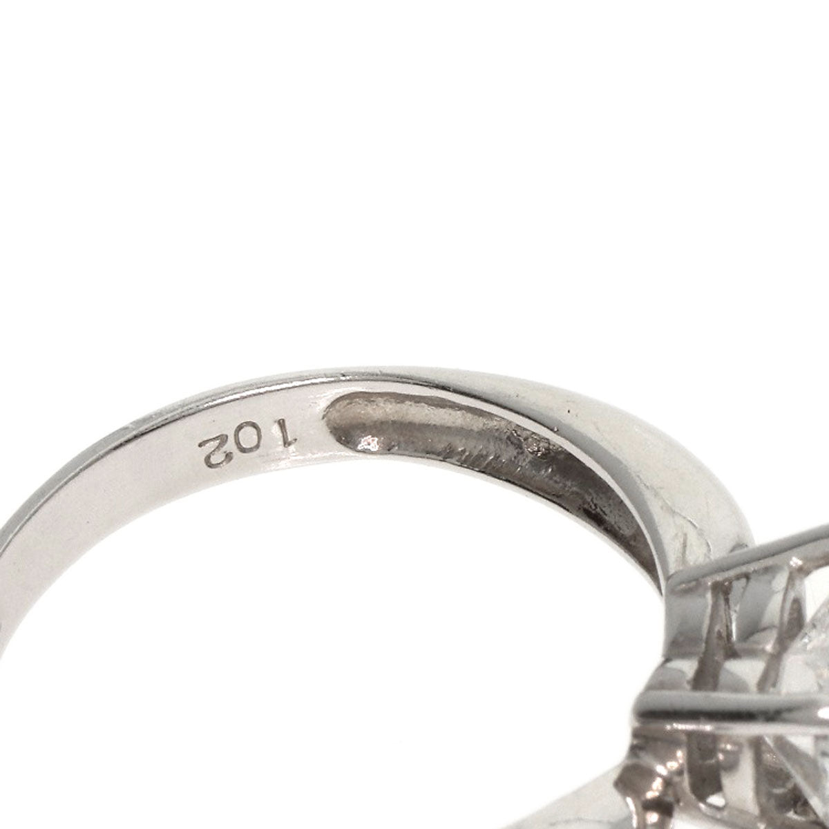 Jewelry Maki Heart Diamond Ring Platinum PT850 4.1g　Ladies