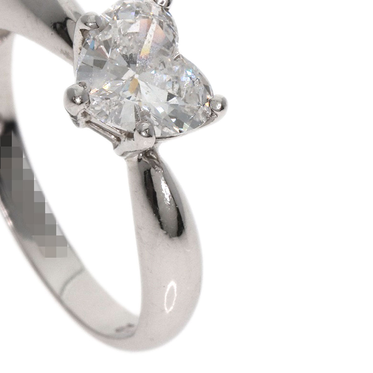 Jewelry Maki Heart Diamond Ring Platinum PT850 4.1g　Ladies