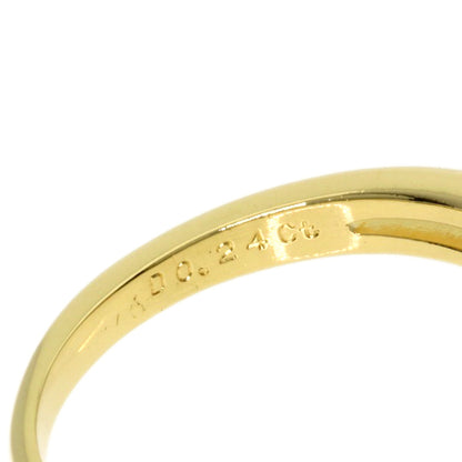 MIKIMOTO Ruby Diamond Ring K18 Yellow Gold Ladies [Used]