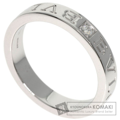 BVLGARI Double logo Diamond Ring K18 White Gold Ladies [Used]