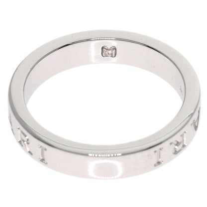 BVLGARI Double logo Diamond Ring K18 White Gold Ladies [Used]