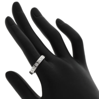 BVLGARI Double logo Diamond Ring K18 White Gold Ladies [Used]