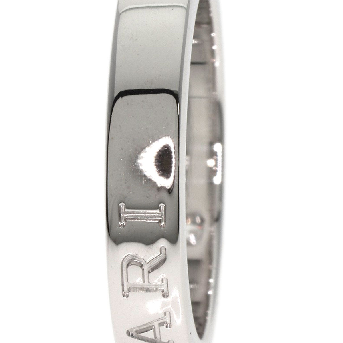 BVLGARI Double logo Diamond Ring K18 White Gold Ladies [Used]