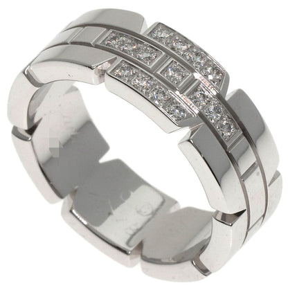 CARTIER Tank Francaise Diamond #48 Ring K18 White Gold Ladies [Used]