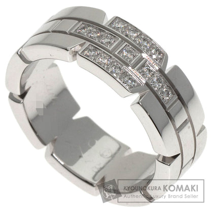 CARTIER Tank Francaise Diamond #48 Ring K18 White Gold Ladies [Used]