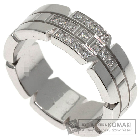CARTIER Tank Francaise Diamond #48 Ring K18 White Gold Ladies [Used]