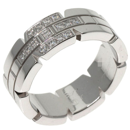 CARTIER Tank Francaise Diamond #48 Ring K18 White Gold Ladies [Used]