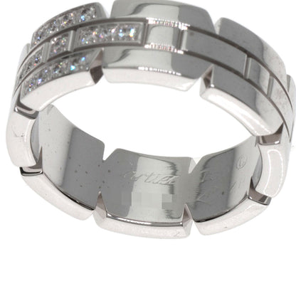 CARTIER Tank Francaise Diamond #48 Ring K18 White Gold Ladies [Used]