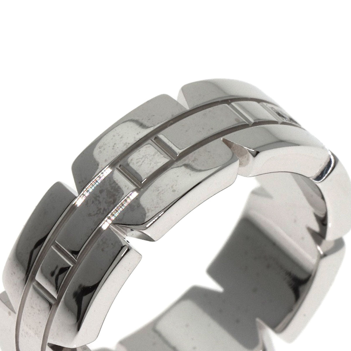 CARTIER Tank Francaise Diamond #48 Ring K18 White Gold Ladies [Used]