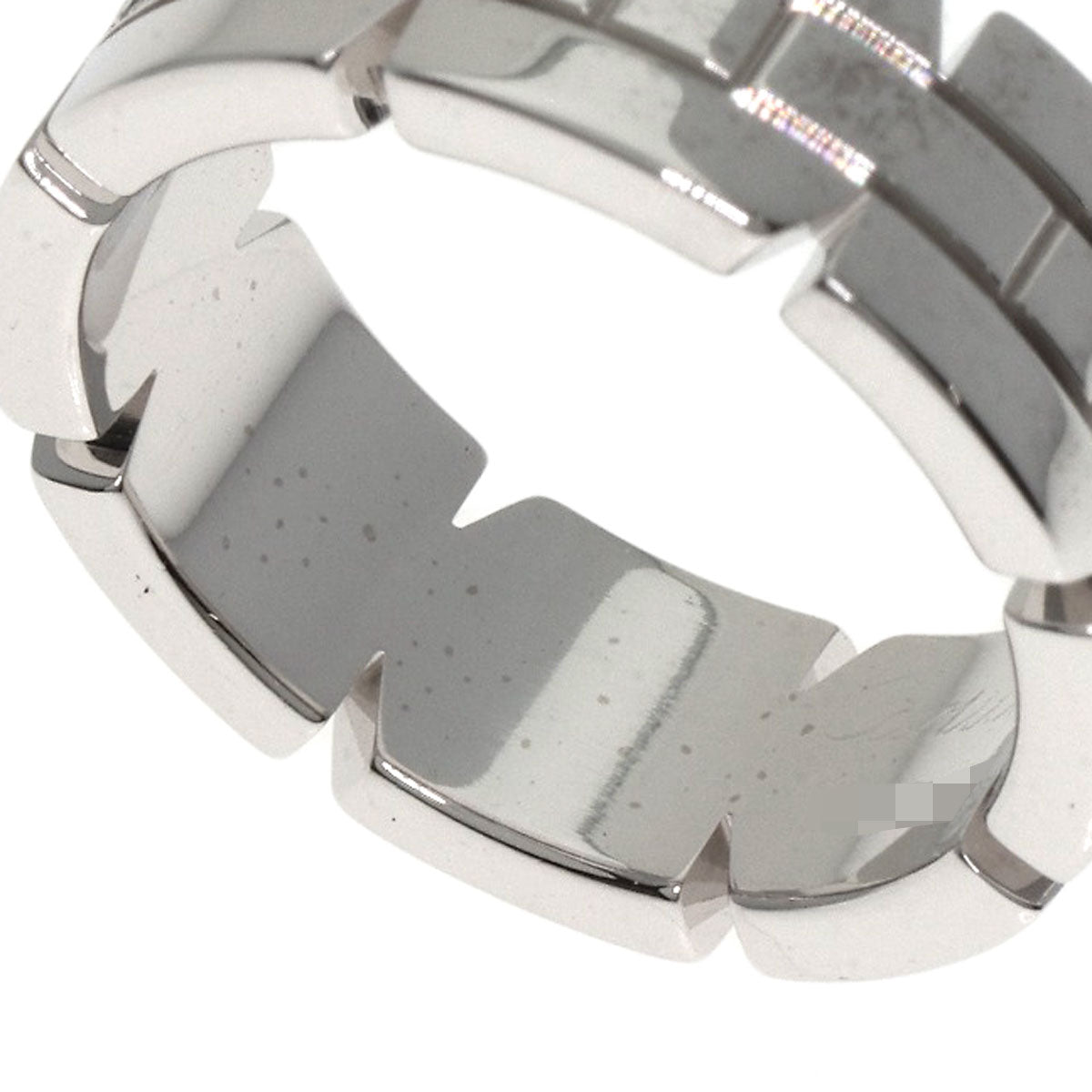 CARTIER Tank Francaise Diamond #48 Ring K18 White Gold Ladies [Used]