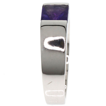 CARTIER Tank ring Amethyst #53 Ring K18 White Gold Ladies [Used]