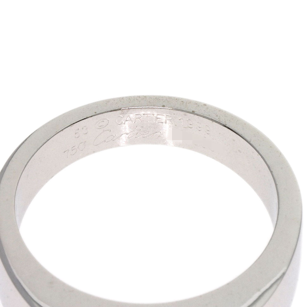 CARTIER Tank ring Amethyst #53 Ring K18 White Gold Ladies [Used]