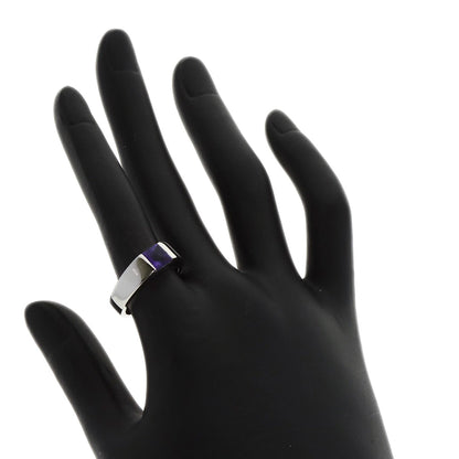 CARTIER Tank ring Amethyst #53 Ring K18 White Gold Ladies [Used]