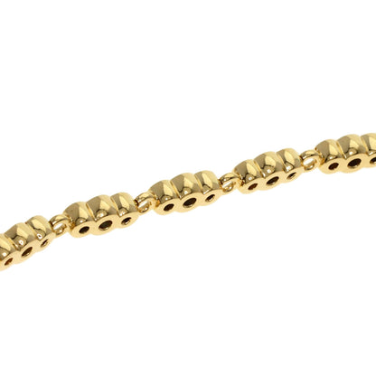 Ponte Vecchio Sapphire Diamond Bracelet K18 Yellow Gold Ladies [Used]