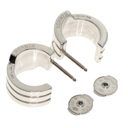 HERMES Italy earring Silver Ladies [Used]