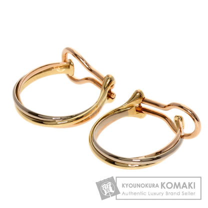 CARTIER Trinity hoop Earring K18 Yellow Gold 18K Pink GoldLadies [Used]
