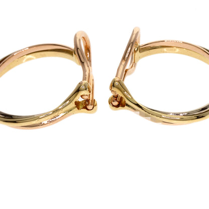 CARTIER Trinity hoop Earring K18 Yellow Gold 18K Pink GoldLadies [Used]