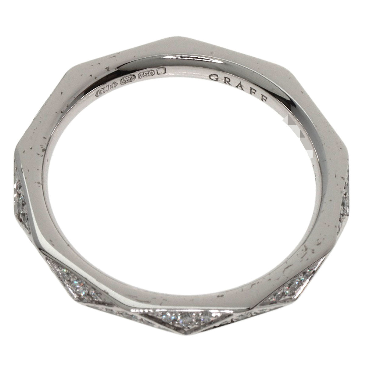 GRAFF Laurence Graff Signature Diamond Ring K18 White Gold Ladies [Used]