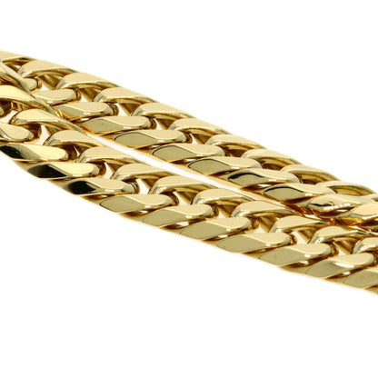 Curb chain Kihei W6 side Bracelet K18 Yellow Gold 28.4g　Ladies