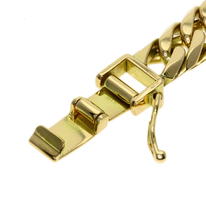 Curb chain Kihei W6 side Bracelet K18 Yellow Gold 28.4g　Ladies