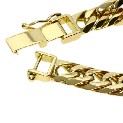 Curb chain Kihei W6 side Bracelet K18 Yellow Gold 28.4g　Ladies