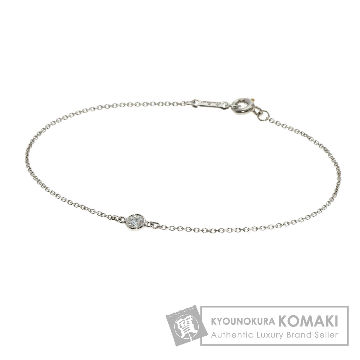 TIFFANY&Co. By The Yard Diamond Bracelet Platinum PT950 Ladies [Used]