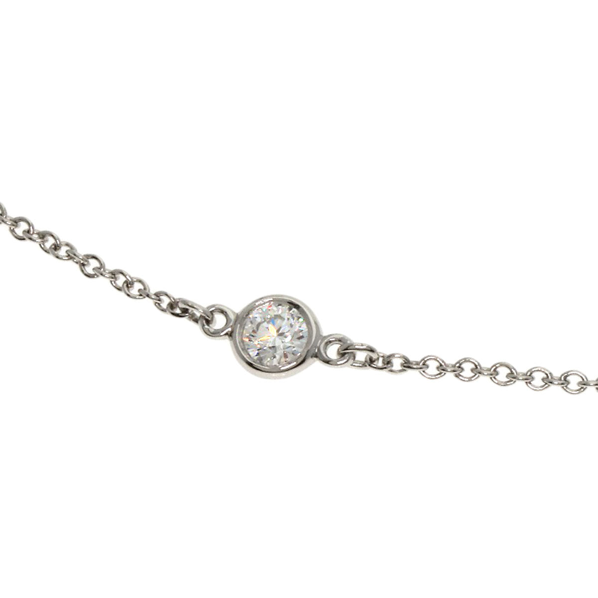 TIFFANY&Co. By The Yard Diamond Bracelet Platinum PT950 Ladies [Used]