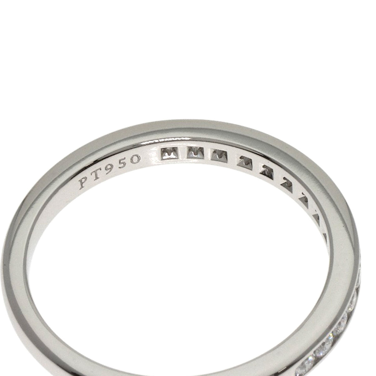 TIFFANY&Co. Half Eternity Diamond Ring Platinum PT950 Ladies [Used]