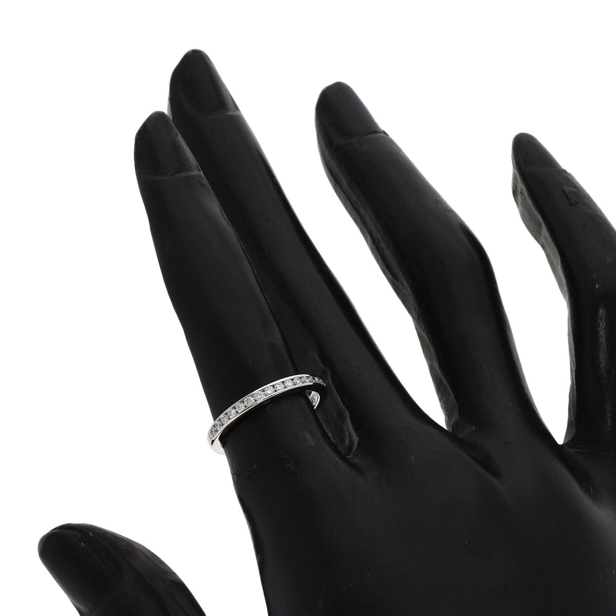 TIFFANY&Co. Half Eternity Diamond Ring Platinum PT950 Ladies [Used]