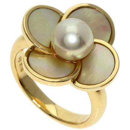 TASAKI Akoya Pearl Pearl Shell Ring K18 Yellow Gold Ladies [Used]
