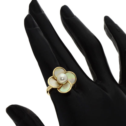 TASAKI Akoya Pearl Pearl Shell Ring K18 Yellow Gold Ladies [Used]