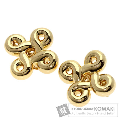 CHANEL vintage design Earring K18 Yellow Gold Ladies [Used]
