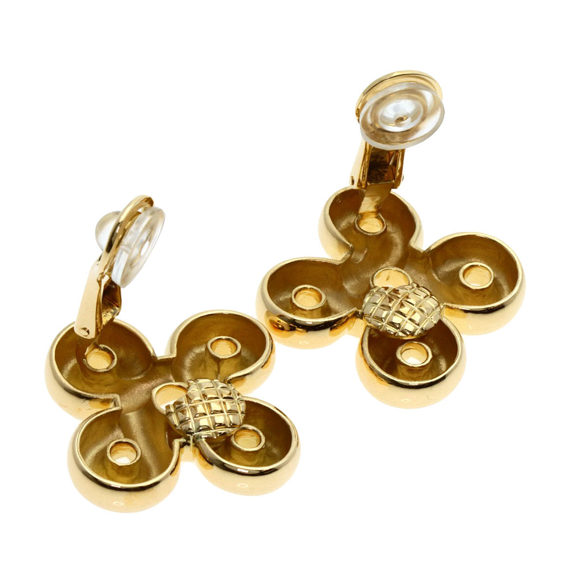 CHANEL vintage design Earring K18 Yellow Gold Ladies [Used]