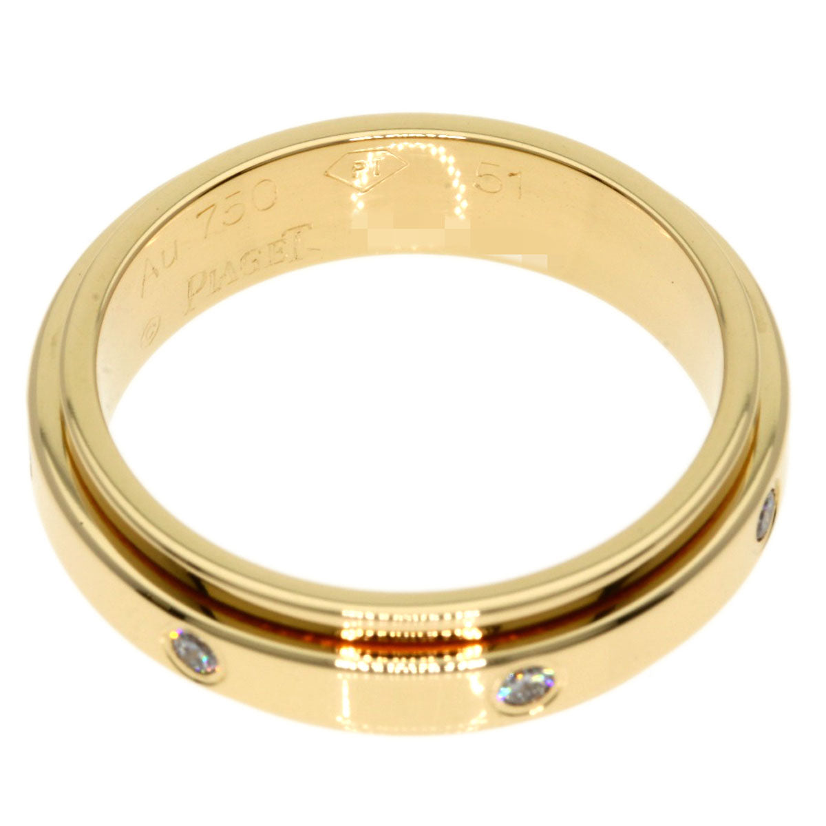 PIAGET possession 7P Diamond #51 Ring K18 Pink Gold Ladies [Used]