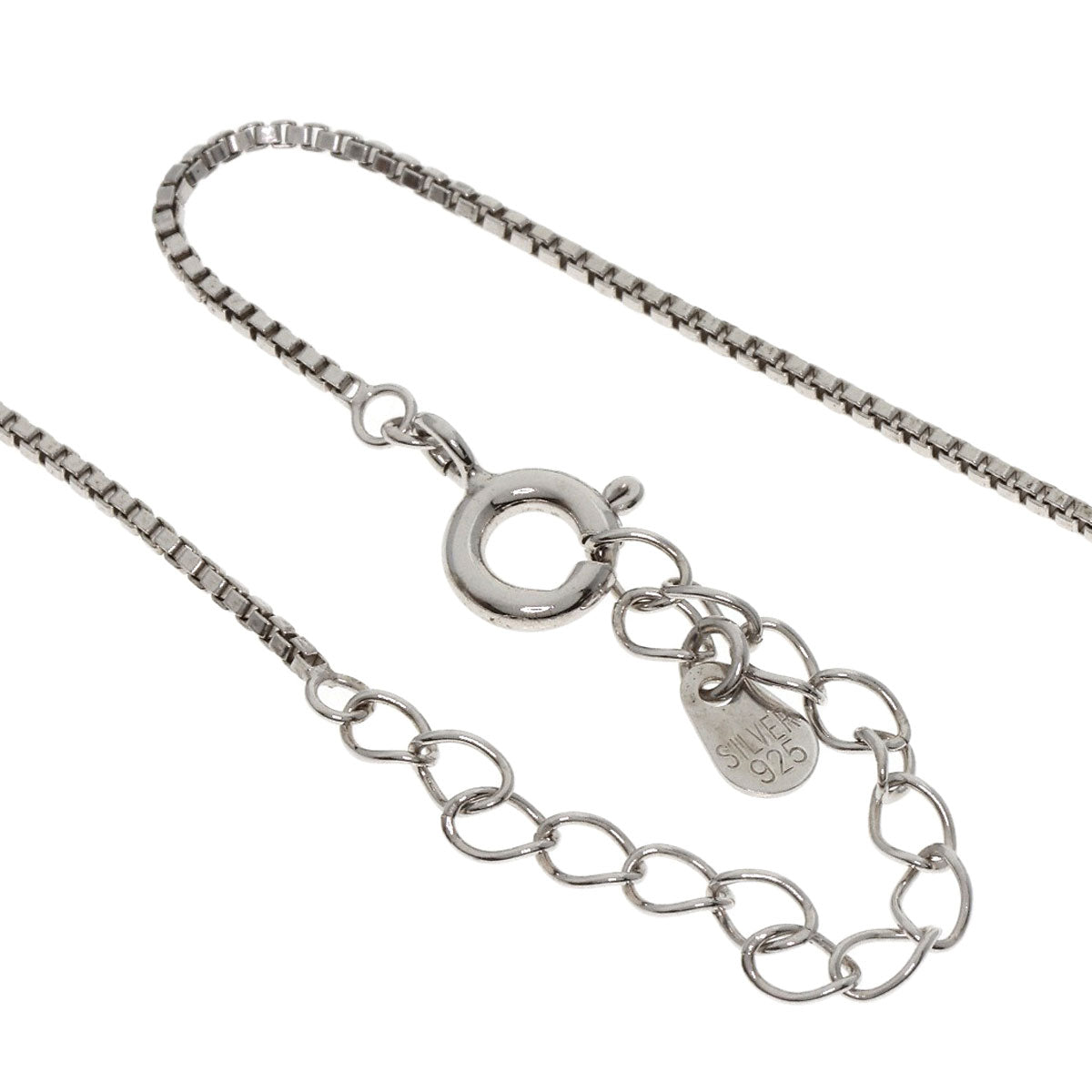 Guy Laroche Dancing Rhinestone Diamond Necklace Silver Ladies [Used]