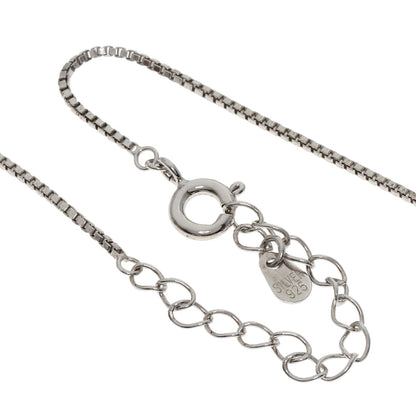 Guy Laroche Dancing Rhinestone Diamond Necklace Silver Ladies [Used]