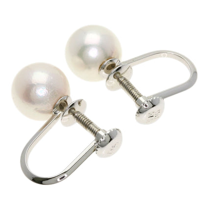 Akoya pearl Pearl Earring K14 White Gold 1.9g　Ladies
